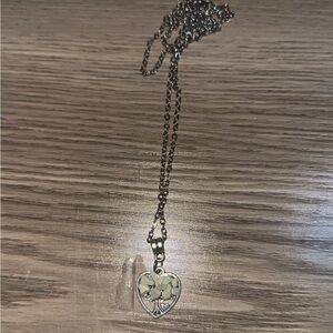 4pc White crystal tree of life jewelry set